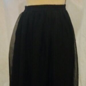 Black Chiffon full length skirt
